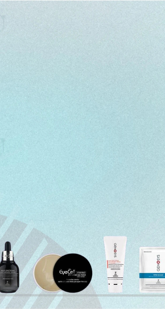 Genosys blue abstract background banner