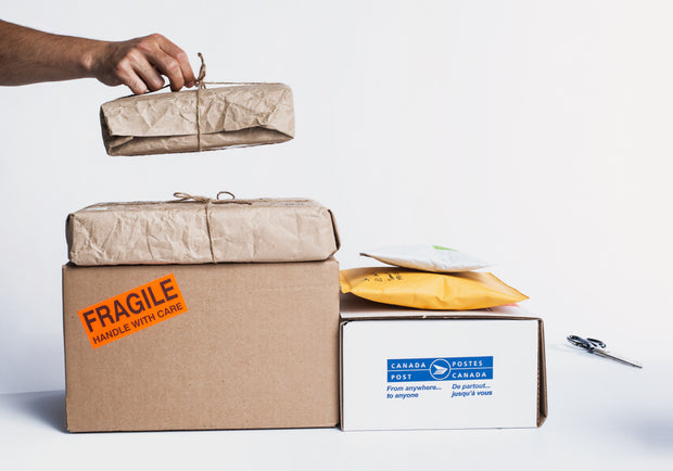 delivery packages abstract background image